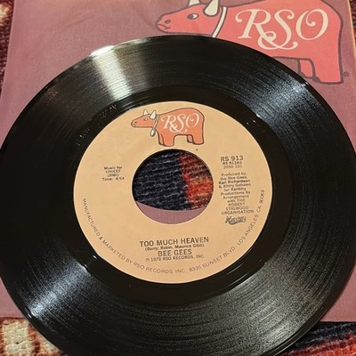 BEE GEES - Too Much Heaven / Rest Your Love On Me (45 RPM Single, 1978)