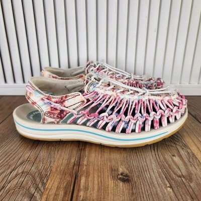 Keen Uneek Cord Womens Sz 9 Andorra Tie Dye Waterproof Sandals Outdoors 1026233