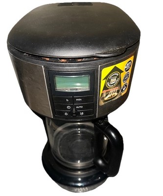 Programmierbare Filterkaffeemaschine mit Timer Digitalanzeige Schwarz 12 Tassen