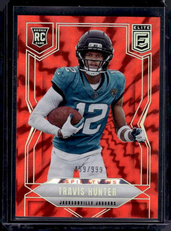 2025 Donruss Elite #114 Travis Hunter SN,RC,459/999 Aspirations Shimmer