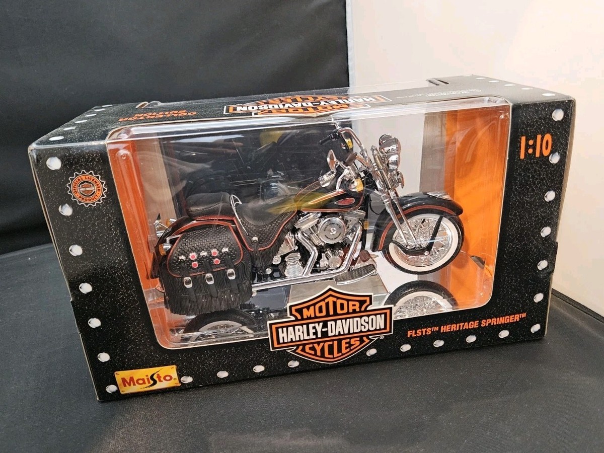 Maisto Harley Davidson 1:10 Diecast Model FLSTS Heritage Springer