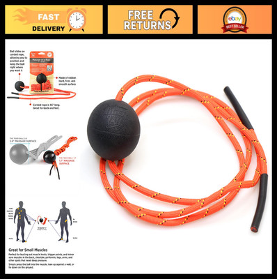 Deep Tissue Foam Roller Ball with 50  Rope - Trigger Point Massage Therapy for F