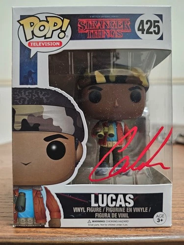 Funko Pop Stranger Things: Lucas #425 (Caleb McLaughlin Signed)