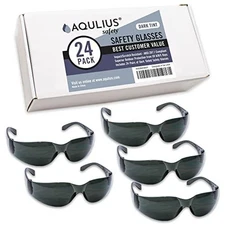 24 Pack Tinted Safety Glasses UV Resistant Sunglasses for Construction Outdoor