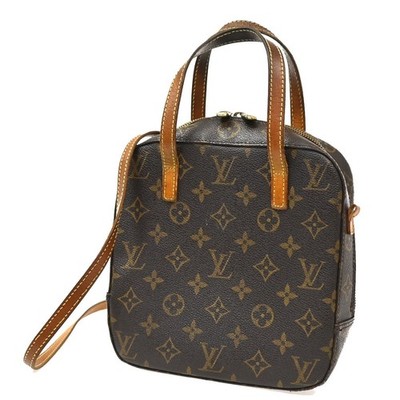 LOUIS VUITTON Spontini 2Way Shoulder Hand Bag Monogram Leather M47500 35CA536