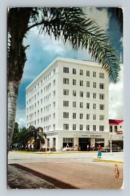 #ad Sarasota FL Florida Hotel Sarasota Advertising c1958 Vintage Postcard $0.99