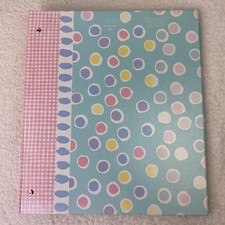 Hallmark AR6071 Blue Slip-In Photo Album 8 Pages 4-Pocket Choose-Your-Own