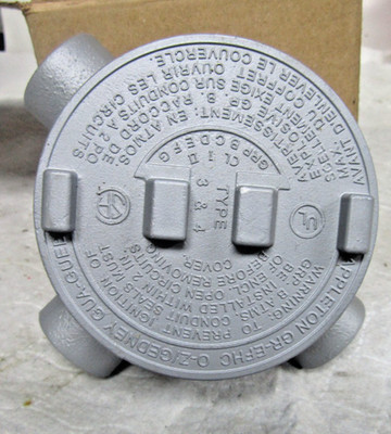  NEW APPLETON GRT75-A EXPLOSION PROOF CONDUIT OUTLET BOX 3-WAY 3/4''