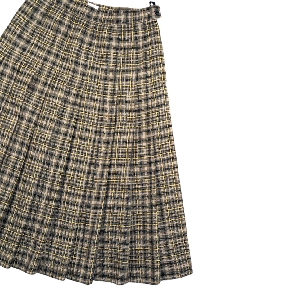 Mondi Skirt 12 Women's Grey / Black Wool Vintage Long Made In West Germany 1970s - Image 3 of 4