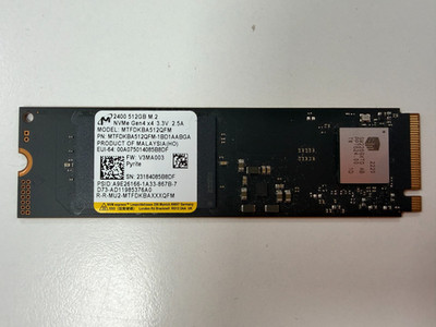 MICRON 512GB 2280 NVMe SSD 4X4 MTFDKBA512QFM-1BD1AABGA  Wie Neu
