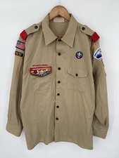 Boy Scouts of America Men  s Uniform Shirt Cotton Blend Short Sleeve Size XL