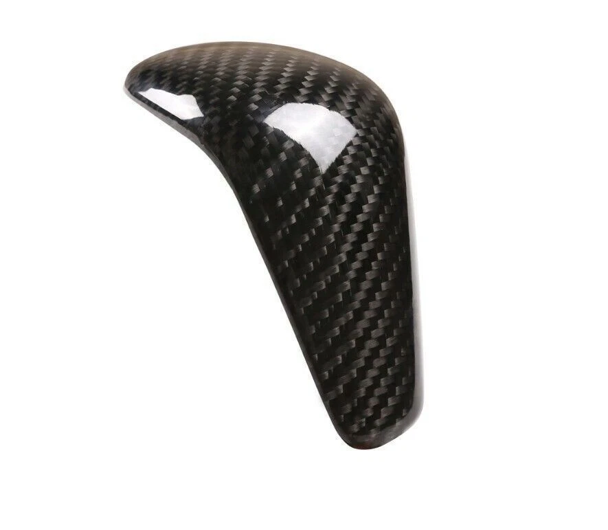 Cubierta de perilla de cambio de marchas de fibra de carbono real apta para Audi A4/Q5/A6/A5/A7 Foto 2 de 4