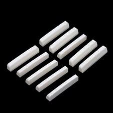 Slotted 10X 43mm Guitar Bone Nut for Telecaster Tele TL 6 String Style Replace