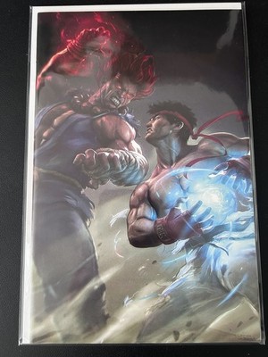 Street Fighter Masters Akuma Vs Ryu Tiago Da Silva Exclusive Virgin LTD 500 COA