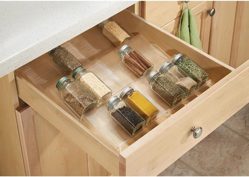 mDesign Expandable Plastic Deluxe Spice Rack - Thumbnail 3