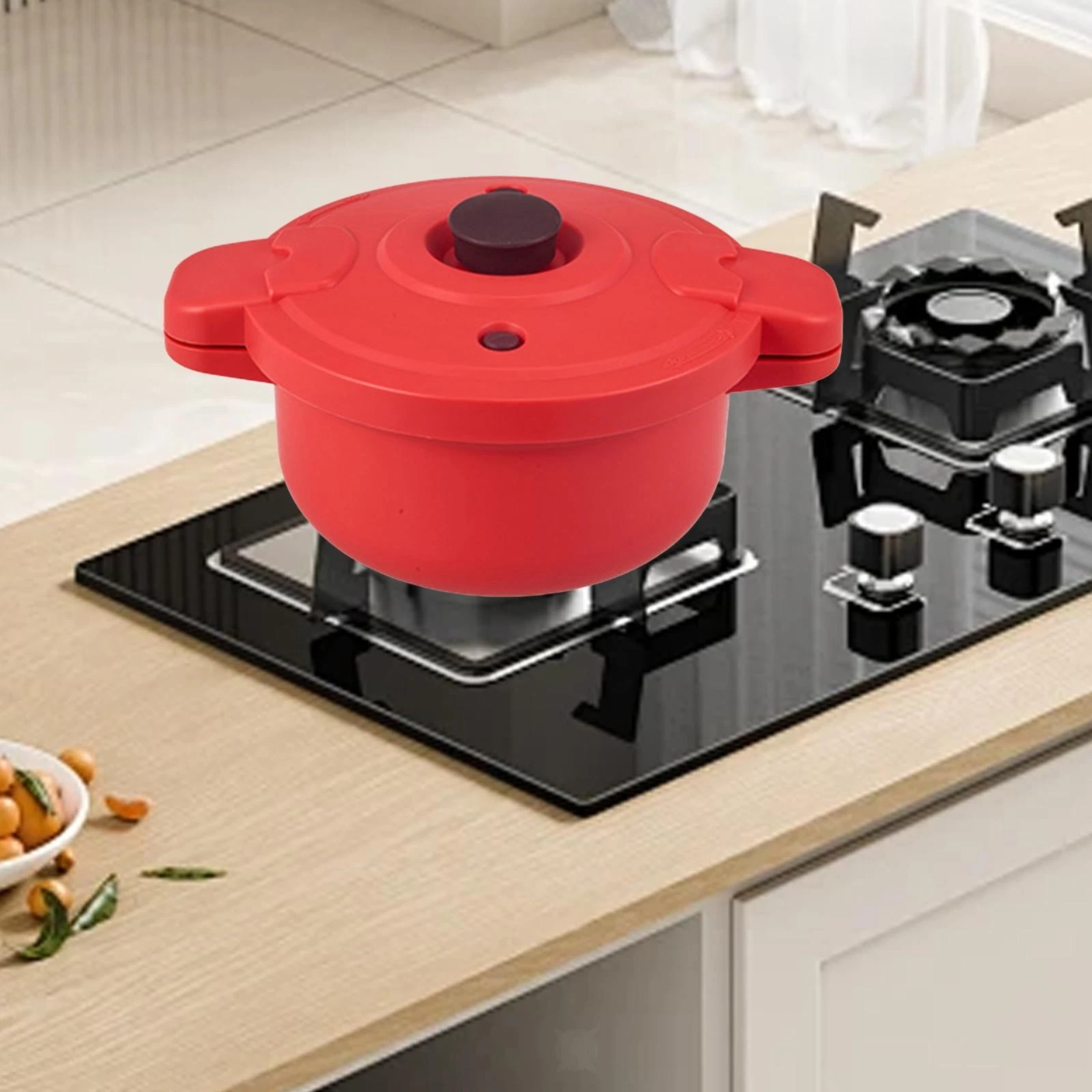 Microwave Pressure Cooker Home Kitchen Use Small Anti Scald Handle Cookware