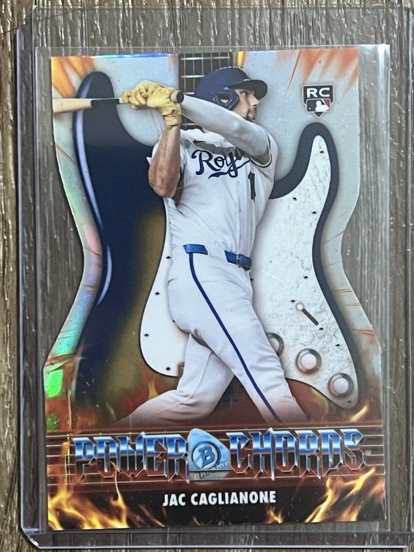 2026 Bowman Baseball Jac Caglianone Rookie Power Chords Insert #PC-17 KC Royals