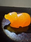 Rare Vtg. Chinese HK Export Translucent Stone Sculpture — photo 2