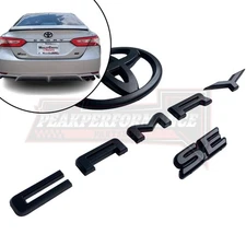 NEW 3PS 2018-2023 FOR CAMRY SE Matte Blackout EMBLEM OVERLAY KIT PT948-03191-02