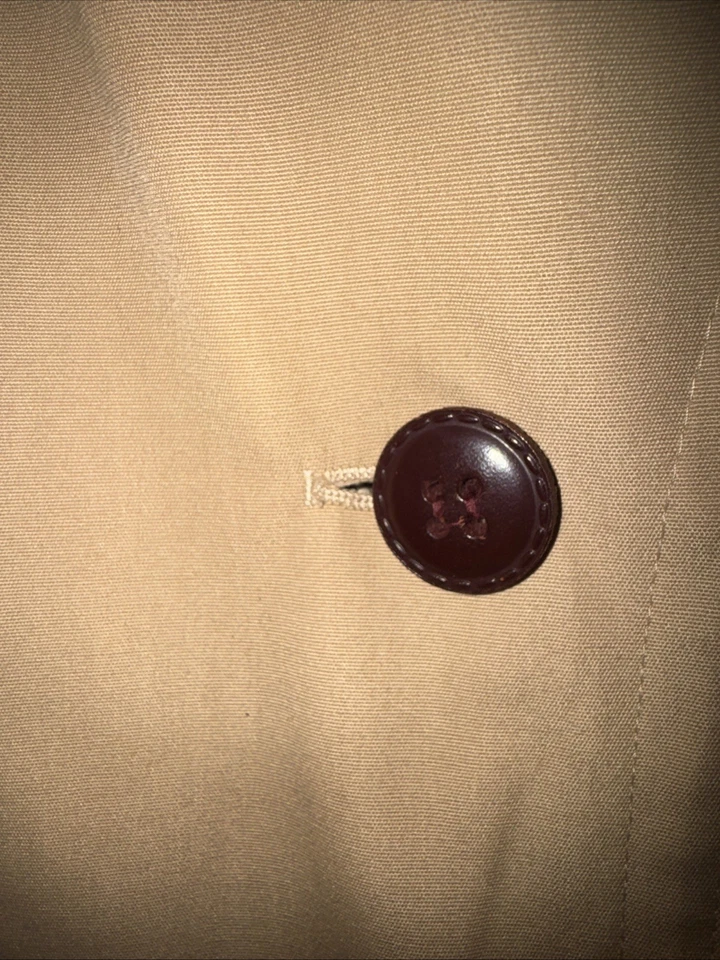 Gabardina de Colección Años 90 Etienne Aigner Para Mujer Talla 8 S Tostada Cinturón Forrado Doble Pecho Foto 4 de 4