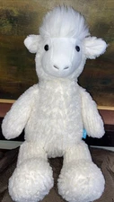 Manhattan Toy Co 14” White Cream Lou Llama Soft Plush 2017 NWOT