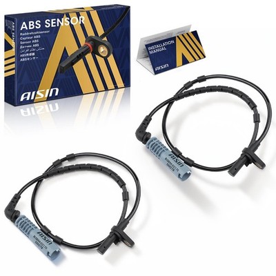 AISIN Qty(2) Rear ABS Wheel Speed Sensor for BMW X3 2004-2010 L6 2.5L L6 3.0L