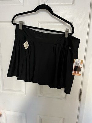 New zeroxposur women s size 2x swing skirtini swim skirt black