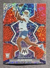 2022 Panini Mosaic Jelani Woods Red Sparkle SSP RC #358