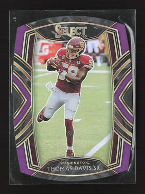 2020 Panini Select Club Level Die Cut Purple Thomas Davis #221 Washington
