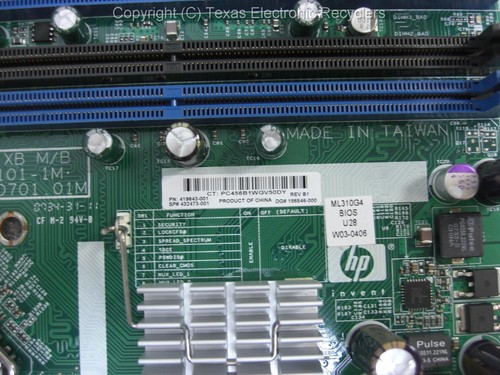 New Bulk HP Proliant ML310 G4 Motherboard 432473-001 419643-001 - Afbeelding 5 van 6