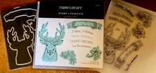 CTMH Z8040 THIN CUTS C1959 CHRISTMAS REINDEER Happy Holidays,Merry Christmas