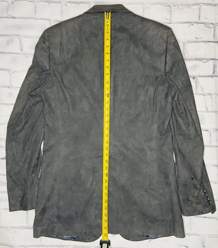 *VTG* Christian Dior Monsieur 80er Jahre Herren grau Wildleder Leder Blazer; 40L -42 - Bild 14 von 16