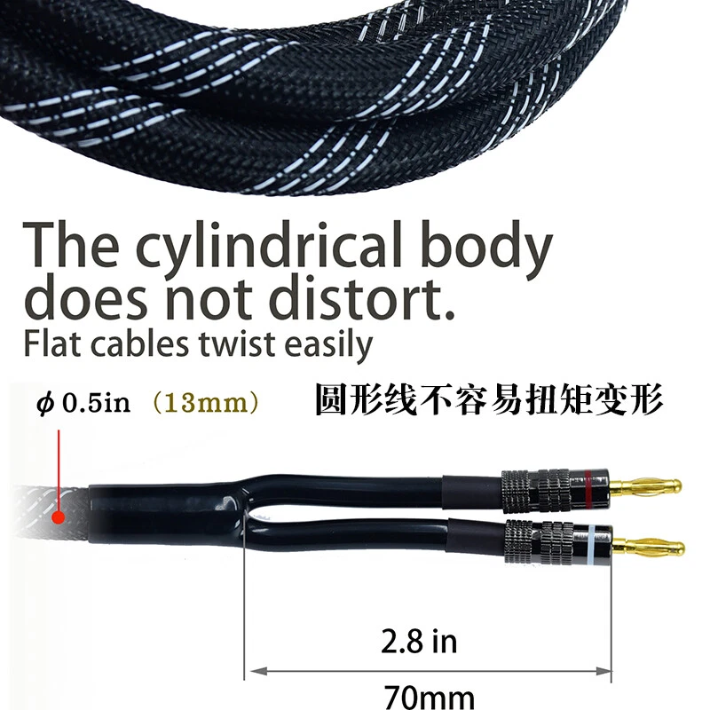 loudspeaker HIFI speaker cable high Quality amplifier with Banana plug speakon - Image 4 of 4