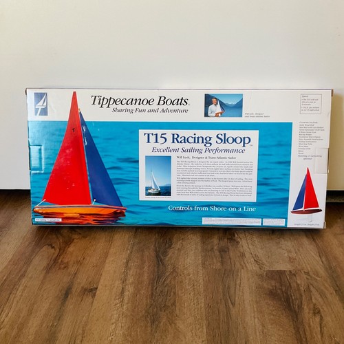 Tippecanoe Boot Bausatz Modell T15 Racing Sloop Segelboot Bausatz Linie vom Ufer - Bild 11 von 17