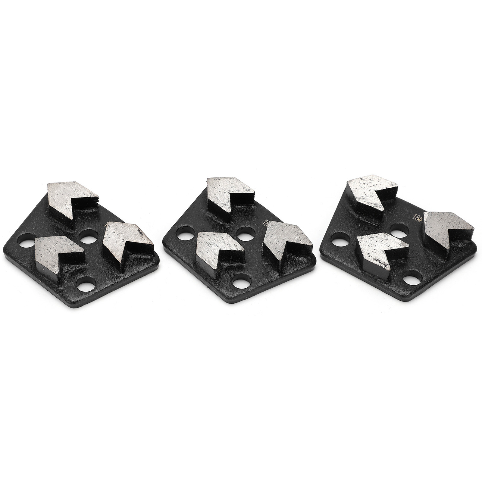 3Pcs Trapezoid Diamond Grinder Cutting Tool Disk Set 16# Black