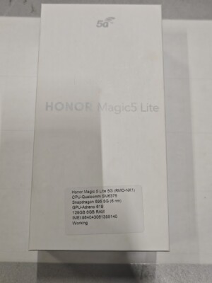Honor Magic 5 Lite 5G Smartphone - Good Condition, 128GB, 5G Ready