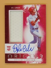  2021 Panini Origins Dylan Carlson 99/99 Rookie Jumbo Material Autographs #19 
