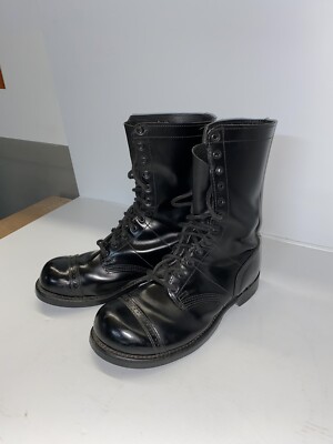 Vintage Corcoran Paratrooper Jump Boots, Black Leather  display picture 2
