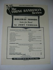 John Verrall Holiday Moods Suite for Band Conductor's Condensed Score Sheet Musi