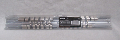 Neiko 03969A Socket Holder Rail 3 Piece Organizer Set 1/4, 3/8 and 1/2-Inch
