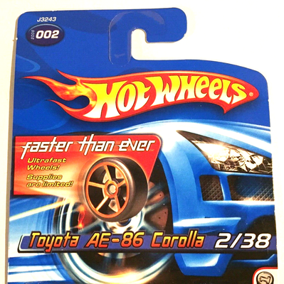 Hot Wheels ~TOYOTA AE-86 COROLLA~2006 FIRST EDITIONS~ FTE Wheels~1 