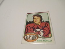1976 Topps Mark Moseley Washington Commanders " Star " Autographed Football Card