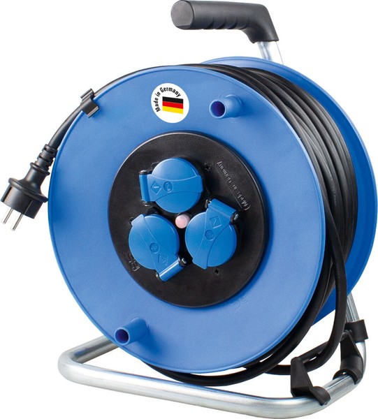 Kabeltrommel 25M AußEn VerläNgerungskabel Outdoor Kabelroller Sicherheit IP44-image