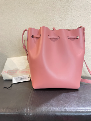 Mansur Gavriel Calf Mini Bucket Bag Blush/Blush | eBay display picture 1