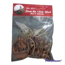 Christmas Ornament Wood Ornaments Tree Wooden Hanging Xmas Holiday Decoration