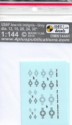 DMK14441 MASTER 1:144 USAF Low-vis Insignia, current, 2 sets