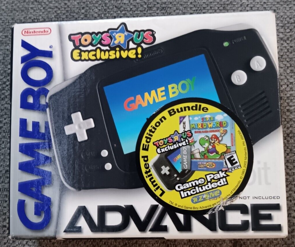Nintendo Game Boy Advance Jet Black ToysRUs Limited Edition Nintendo Game Boy Advance Jet Black ToysRUs Limited Edition