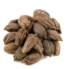 Hierba de cocina orgánica de cardamomo negro Badi Elaichi sabor terroso indio
