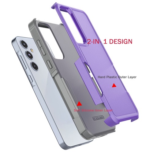 For Samsung Galaxy A15/A35 5G Phone Case Heavy Duty Cover + Tempered Glass - Picture 26 of 55