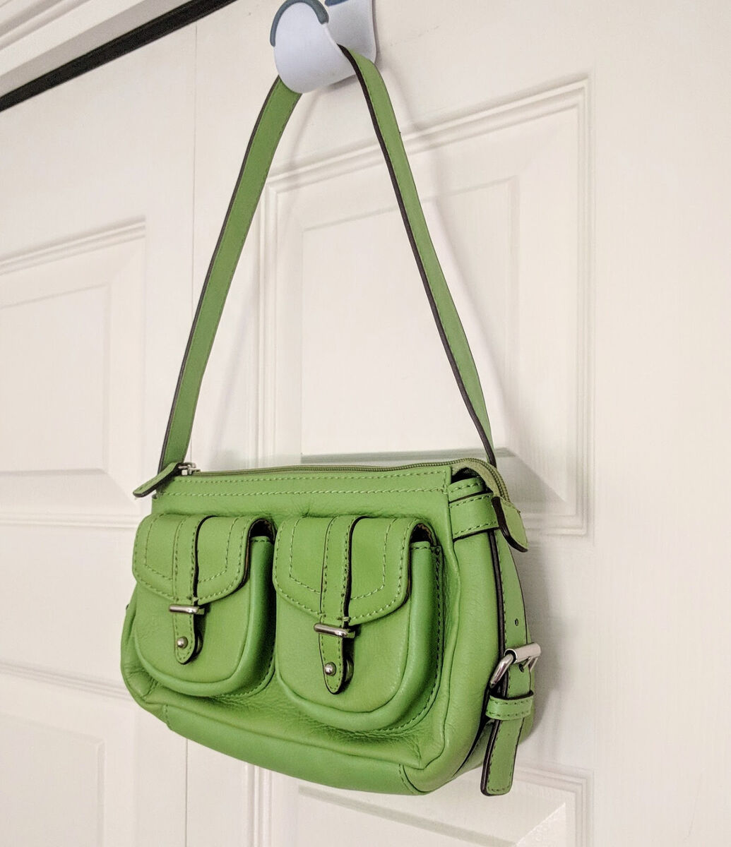 Worthington Handbag Womens Lime Green Genuine Leather Worthington Handbag Womens Lime Green Genuine Leather